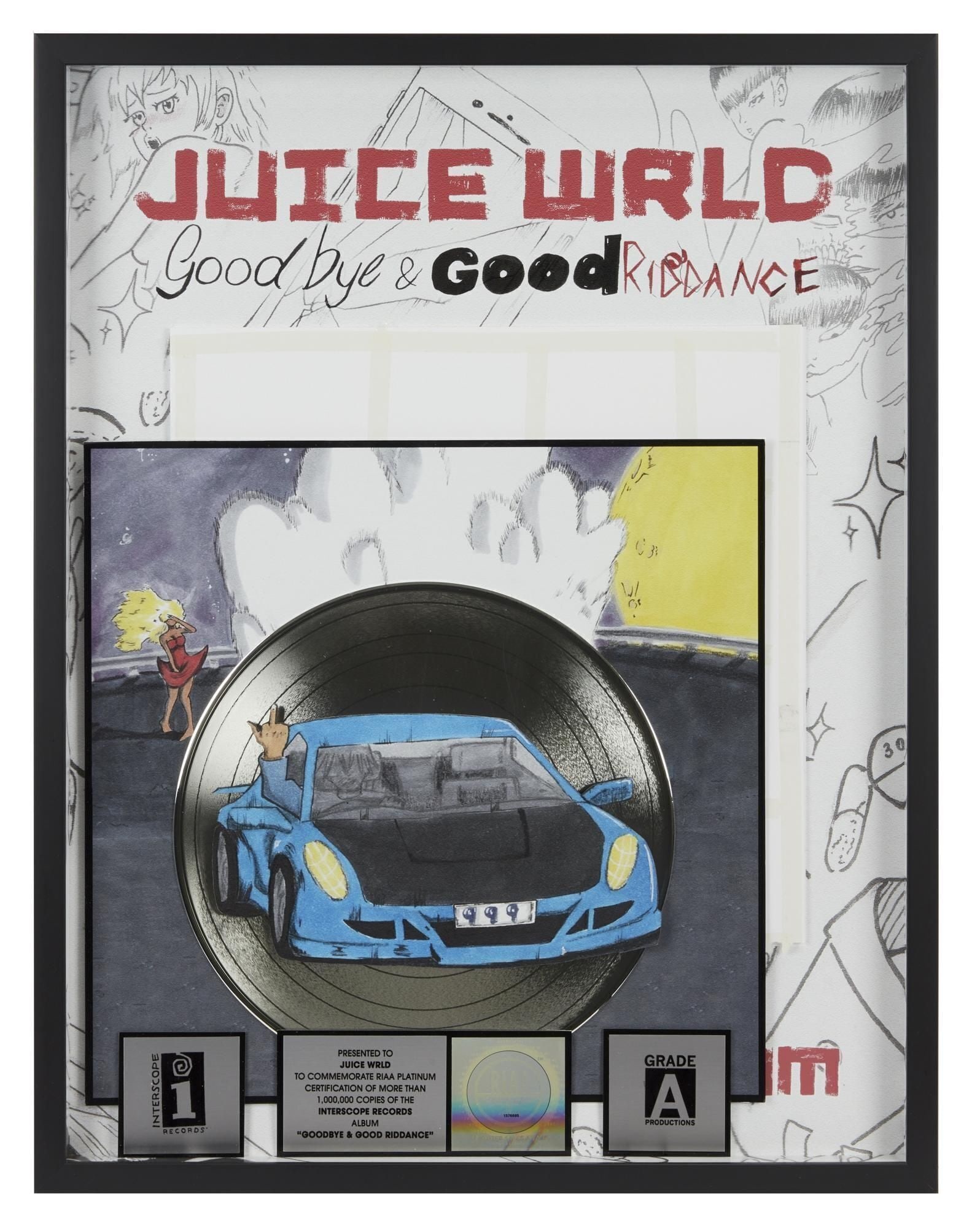 Juice WRLD | RIAA Platinum "Goodbye & Good Riddance" Record Award