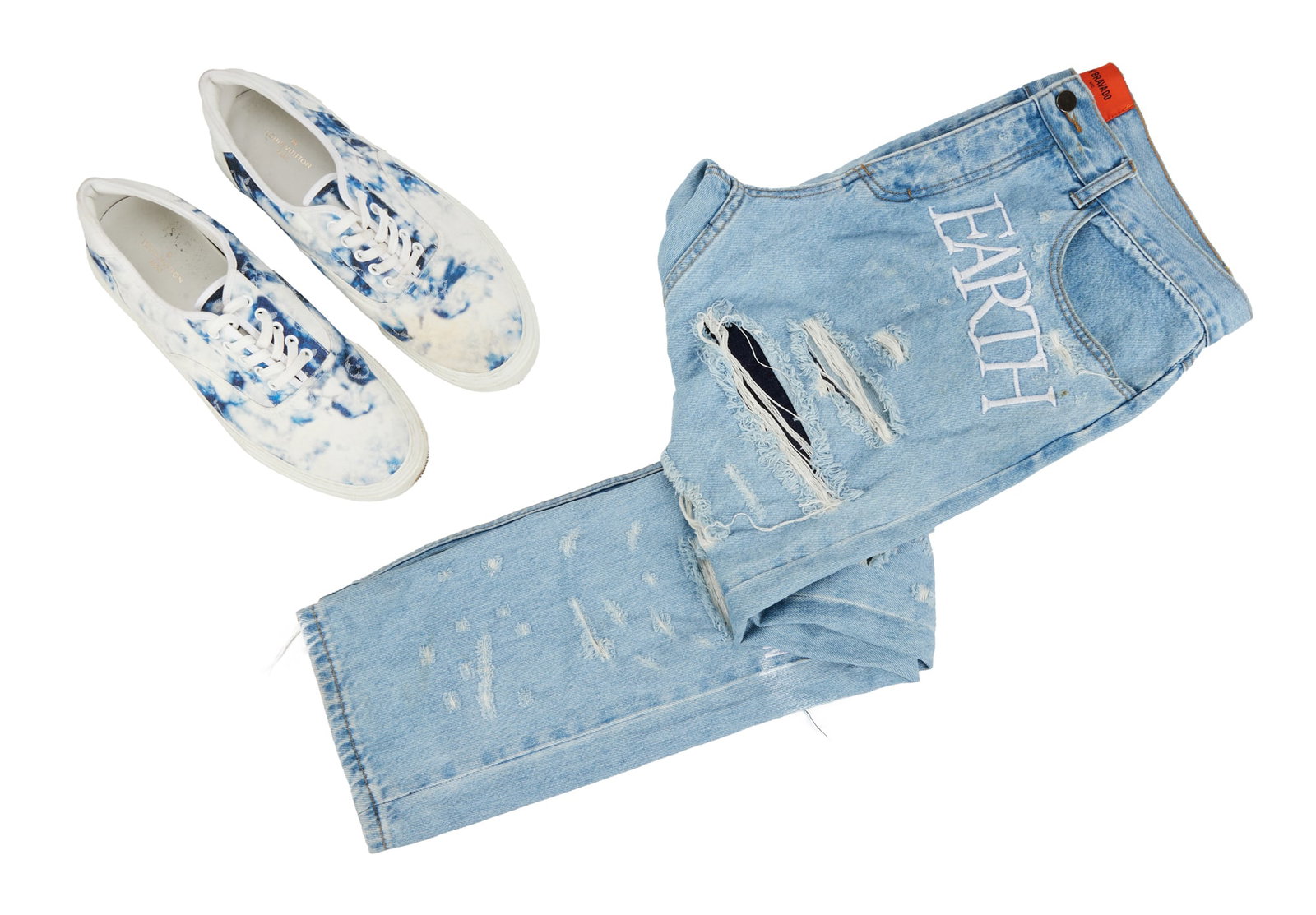 Juice WRLD | Event-Worn Chicago White Sox First Pitch EV Bravado "Hell On Earth" Blue Jeans and