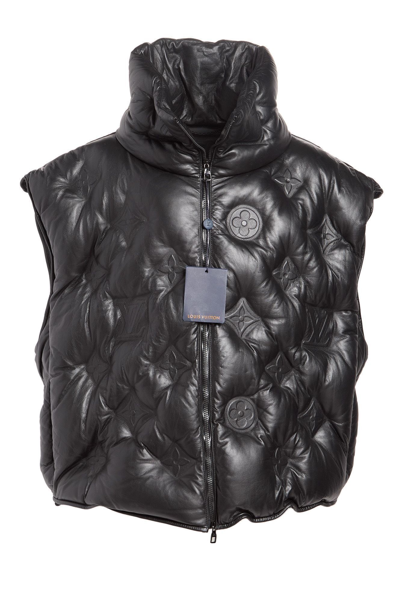 Juice WRLD | Music Video-Worn "Bandit" Louis Vuitton Monogrammed Leather Puffer Vest