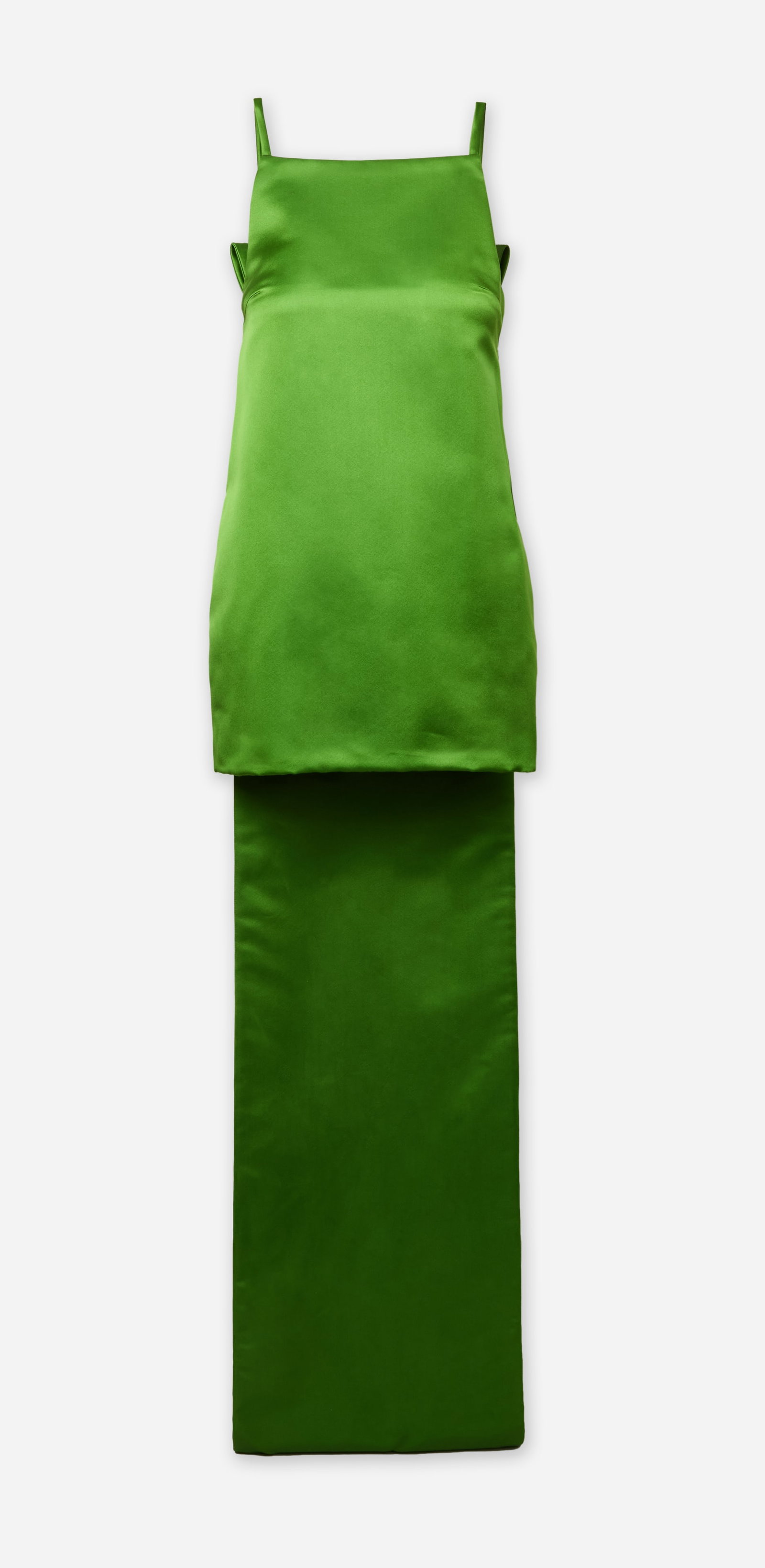 Amanda Seyfried | 2023 SAG Awards Prada Dress: A custom-made Prada, green satin mini dress, from the Spring 2023 Ready-to-Wear collection, worn by Amanda Seyfried to the 29th Annual SAG Awards on February 26, 2023, at the Fairmont Century Plaza in