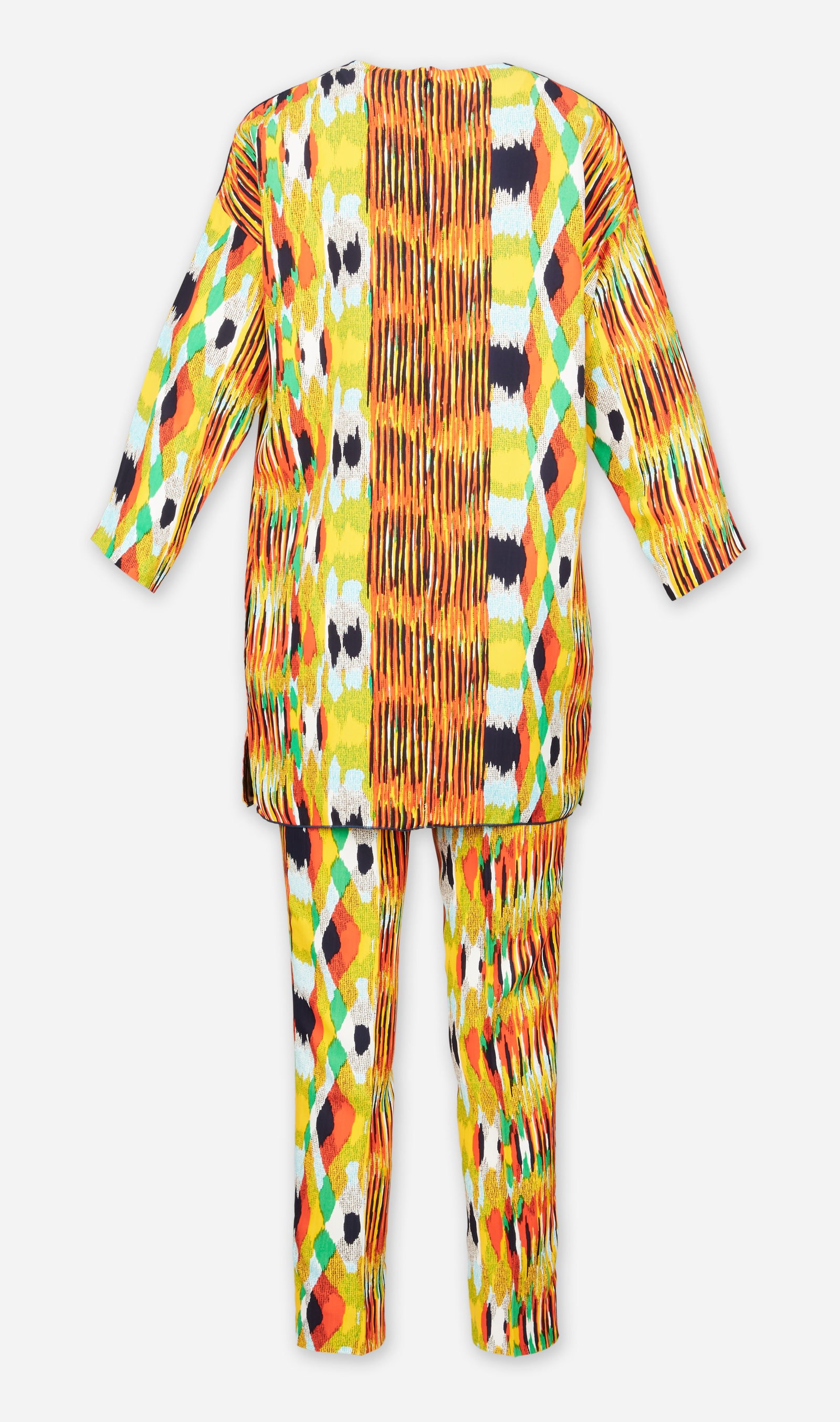 Celine | 2014 Phoebe Philo Ikat Patterned Ensemble - 3