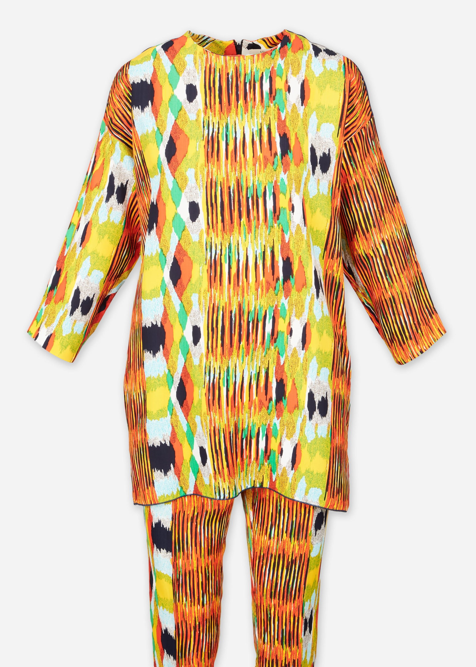 Celine | 2014 Phoebe Philo Ikat Patterned Ensemble - 4