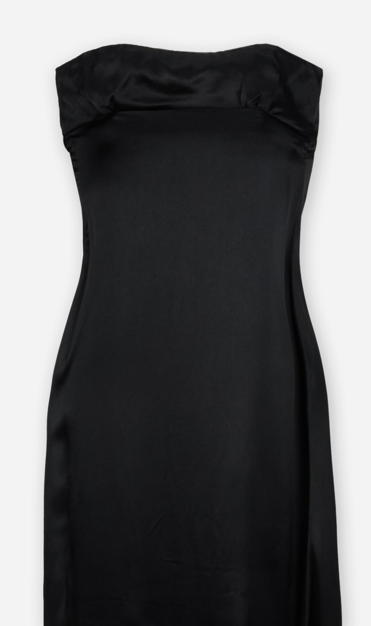 Biba | Black Strapless Column Gown - 2