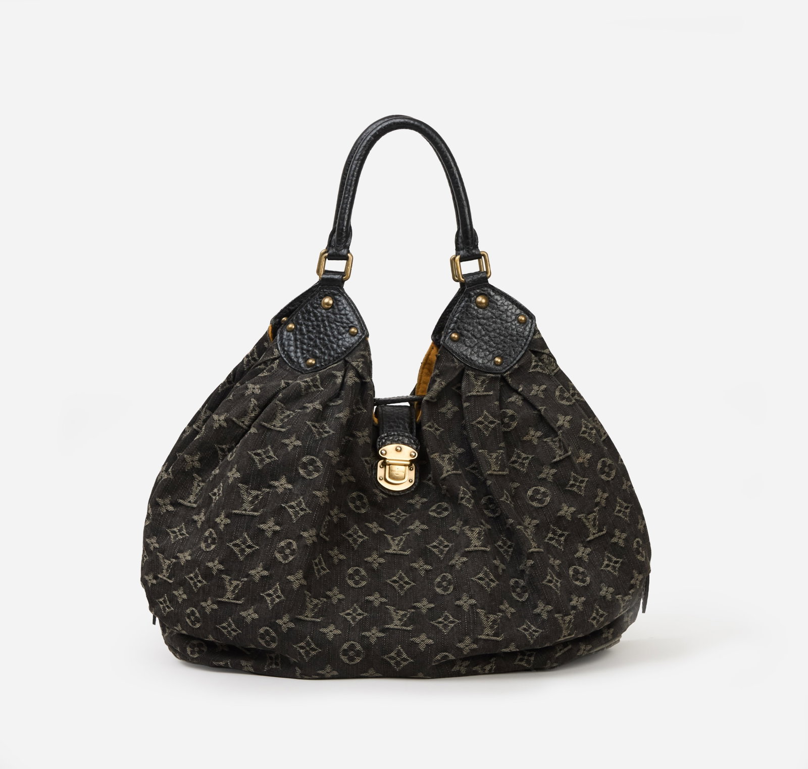 Louis Vuitton | Denim Mahina XL Black Monogram Hobo Bag (1 of 5)