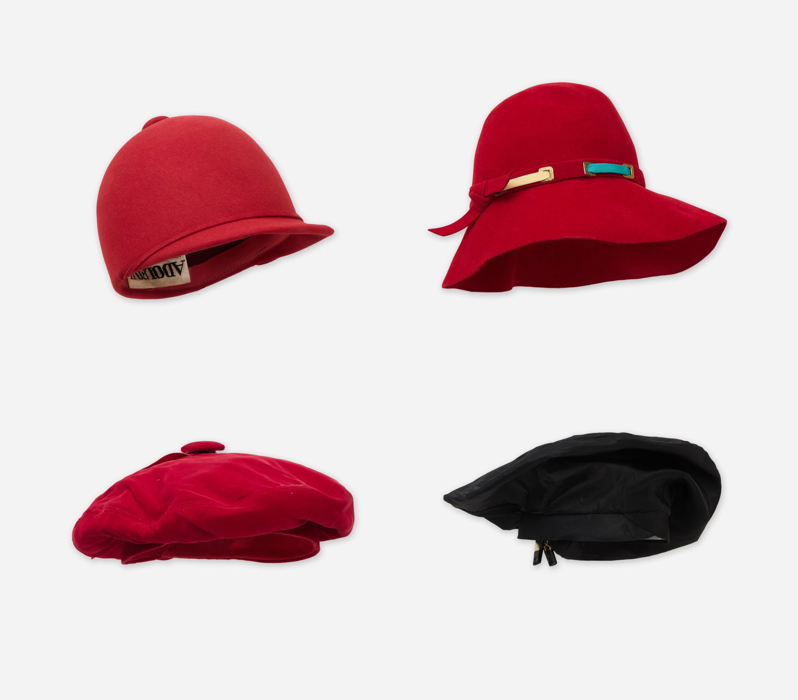 Group of Vintage Hats | Four Different Millinery Styles (1 of 13)