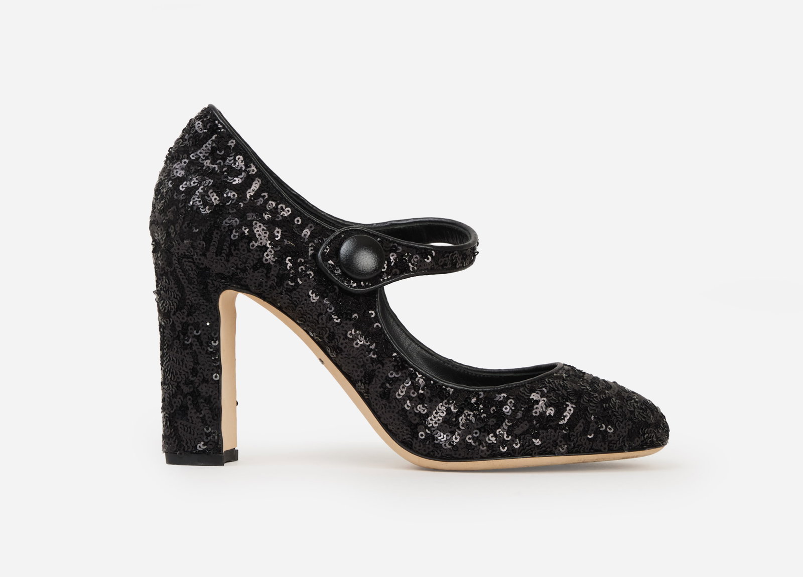 Dolce & Gabbana | 2017 Sequin Mary Jane Block Heels (1 of 4)
