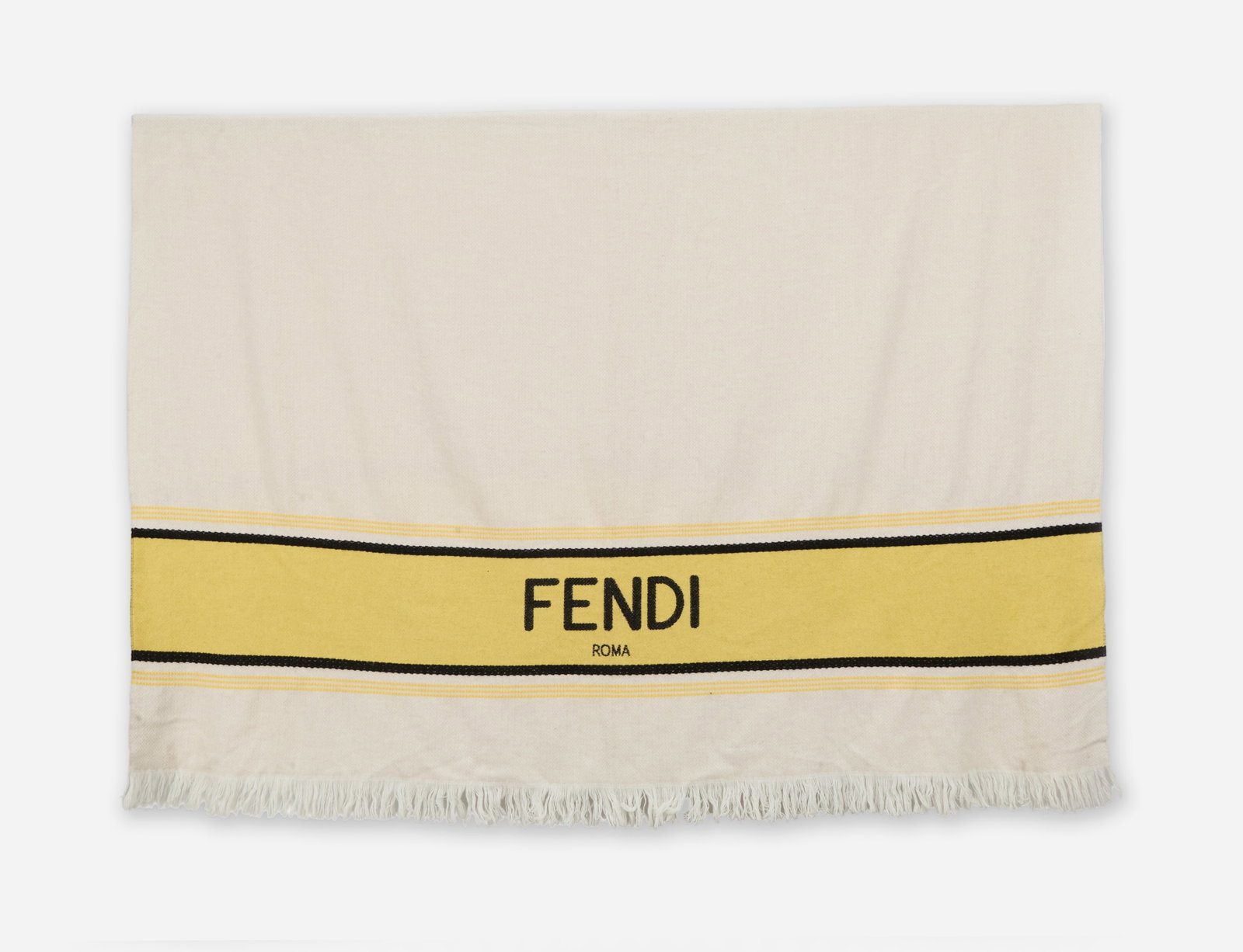 Fendi | Yellow Stripe Shawl (1 of 5)