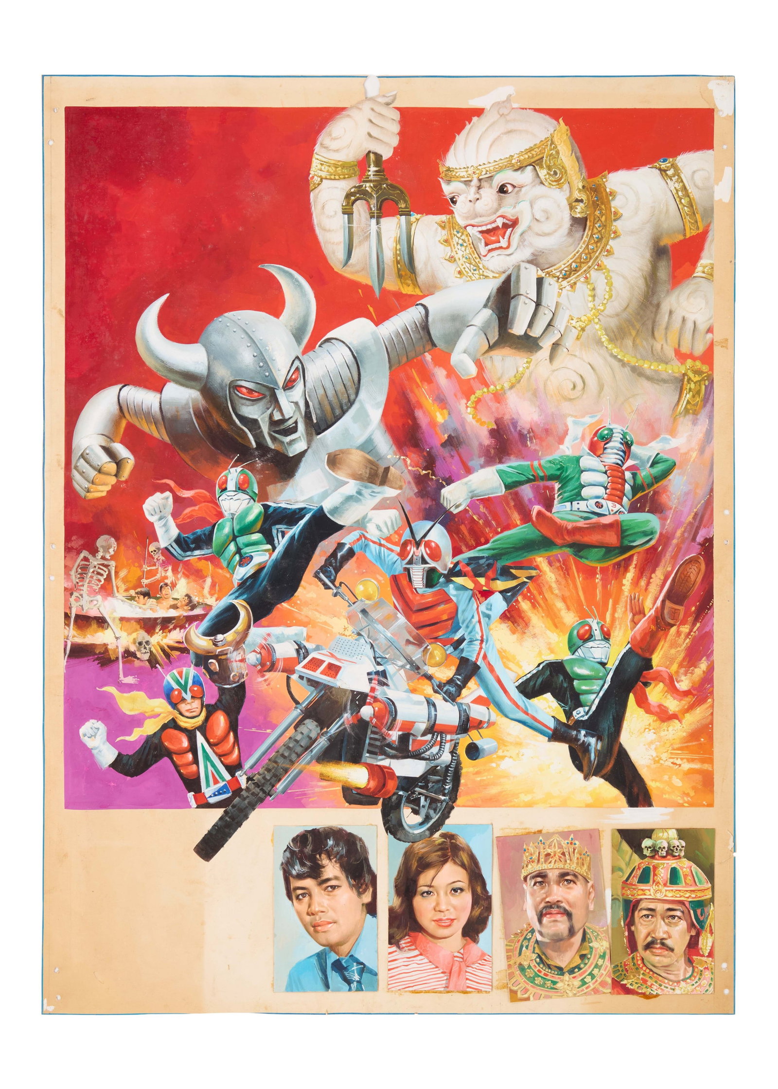 Hanuman and the Five Kamen Riders | Original Poster Artwork (1 of 2)
