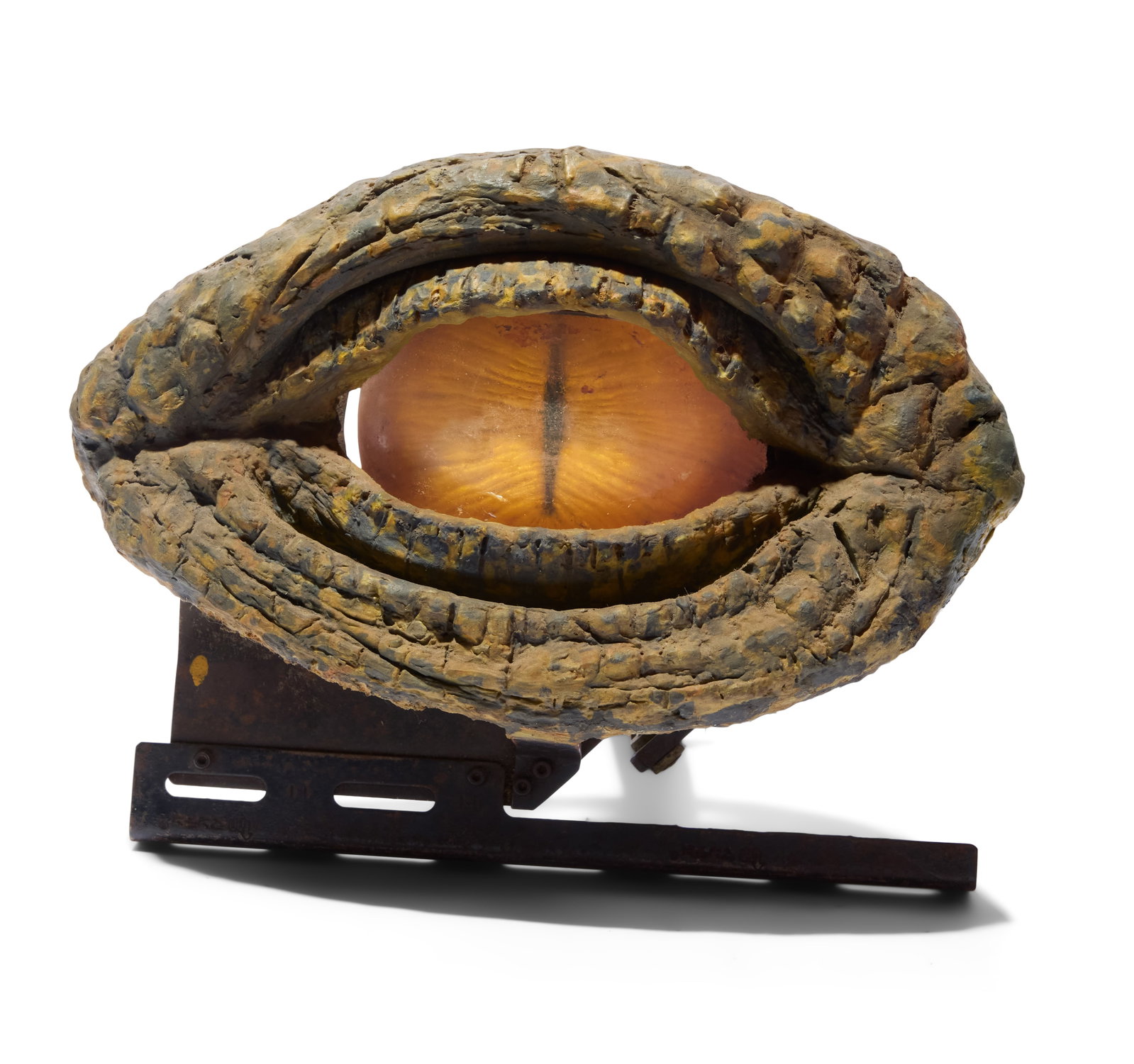 Crocodile SFX Eye | with Static Crocodile Eye Prop: A special effects crocodile eye related to the production of one of Sompote Sands' many crocodile-related films?Crocodile (1980), Chalawan (1972), Krai Thong (1980), Crocodile Therakwad (1982), and