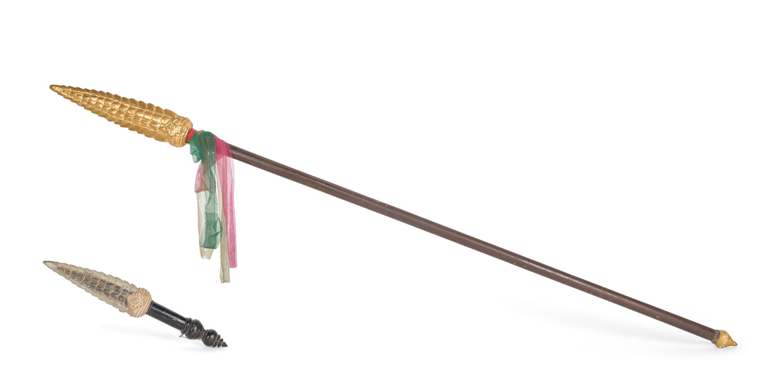 Krai Thong | Dagger and Spear Props: Dagger and spear props related to the production of Krai Thong (Chaiyo Productions Co., Ltd., 1980) and Krai Thong 2 (Chaiyo Productions Co., Ltd., 1985). Both pieces are comprised of resin,