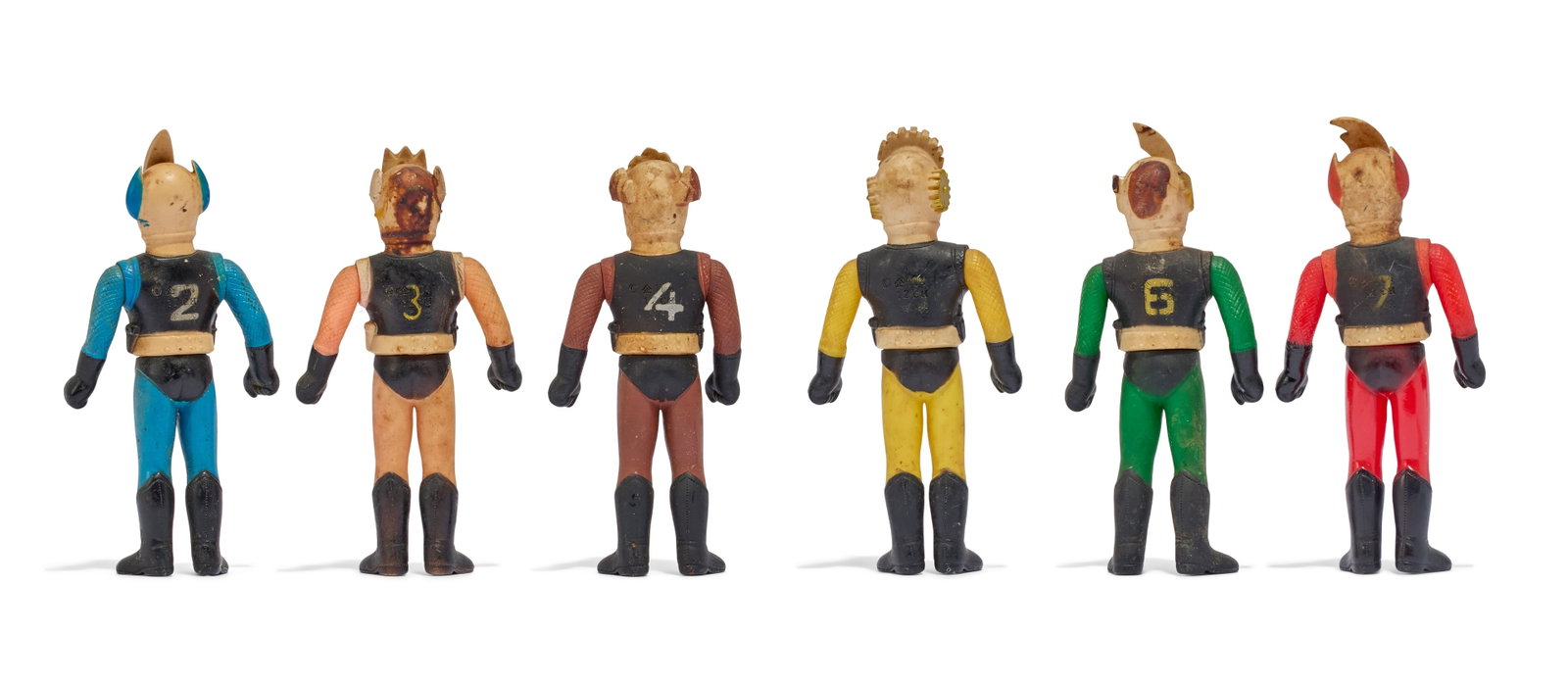 Sofubi | Vintage ?Ninja Captor" Figures (6) - 2