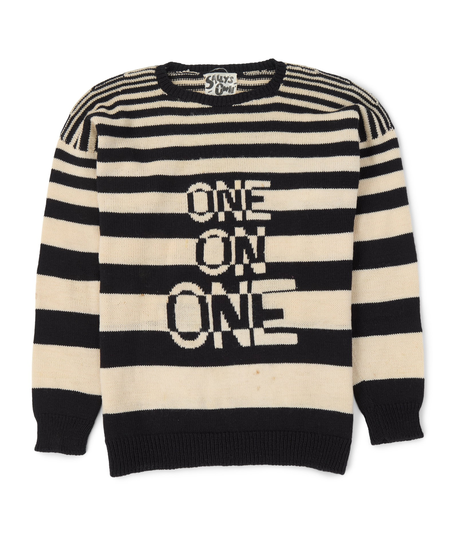Rick Nielsen | Cheap Trick "She's Tight" Music Video Worn "One On One" Sweater: A sweater worn by Rick Nielsen in the music video for the Cheap Trick Song "She's Tight", 1983, and in an interview from the same period. https://www.yout