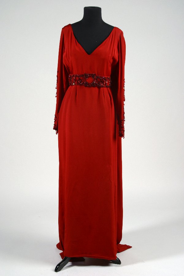 EDITH SILK DRESS CARNIVORE RED main image 0