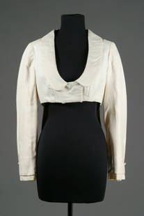 Barbra Streisand Musical Instruments Jacket: Barbra Streisand … And Other Musical Instruments White Jacket, CBS 1973 Custom white linen tuxedo style vest jacket with white satin lapel, very short waisted and with tails. There are white cuffs