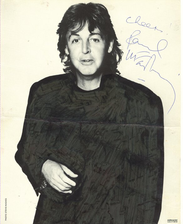 Paul McCartney Autographed Photograph