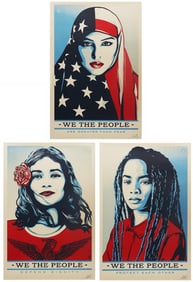 Shepard Fairey We the People (signed set of 3) 2017