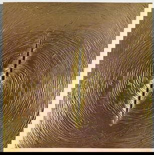 Lucio Fontana Untitled (Concetto Spaziale) 1962: Lucio Fontana Untitled (Concetto Spaziale), 1961 Dimensions: 7.8 H x 7.8 W in. Lithograph Tipped in color plate produced in 1962 for a rare official Lucio Fontana artist monograph published by famed a