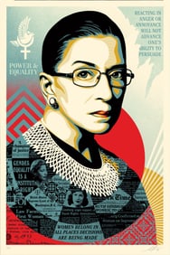 Shepard Fairey A CHAMPION OF JUSTICE (Ruth Bader Ginsburg), 2021