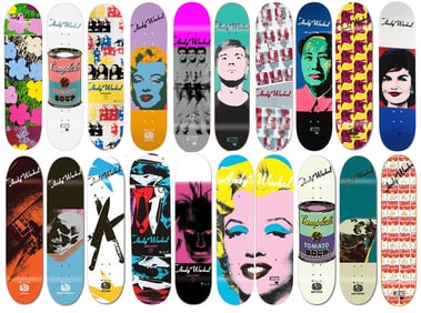 Andy Warhol Skateboards (Set of 20) cs. 2010