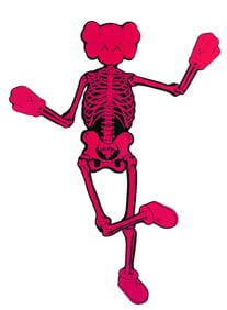 KAWS Pink Companion Skeleton 2007