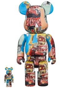 Jean-Michel Basquiat 400% & 100% Bearbrick 2021