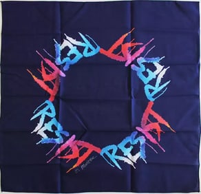 Marilyn Minter RESIST (Signed Bandana) 2020
