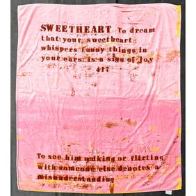 Glenn Ligon WOW Artist Beach towel ca. 2008