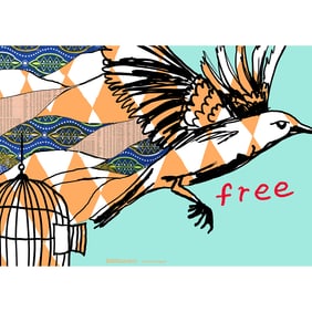 Yinka Shonibare "Free" limited release poster 2020