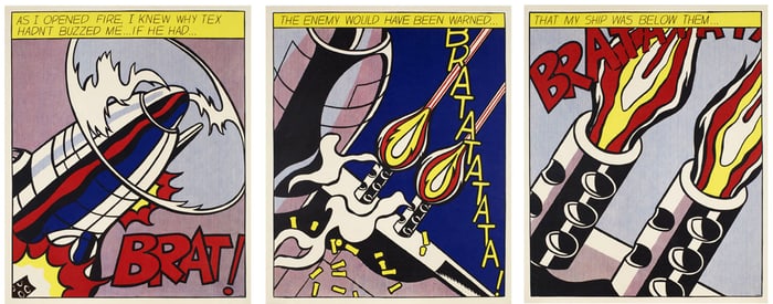 Roy Lichtenstein As I Opened Fire 1966-1997