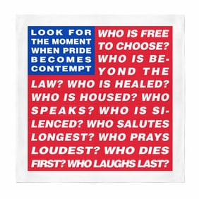 Barbara Kruger Untitled (Flag), Bandana (Limited timed release) 2020