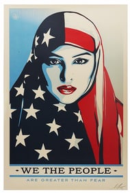 Shepard Fairey We The People - Are Greater Than Fear 2017