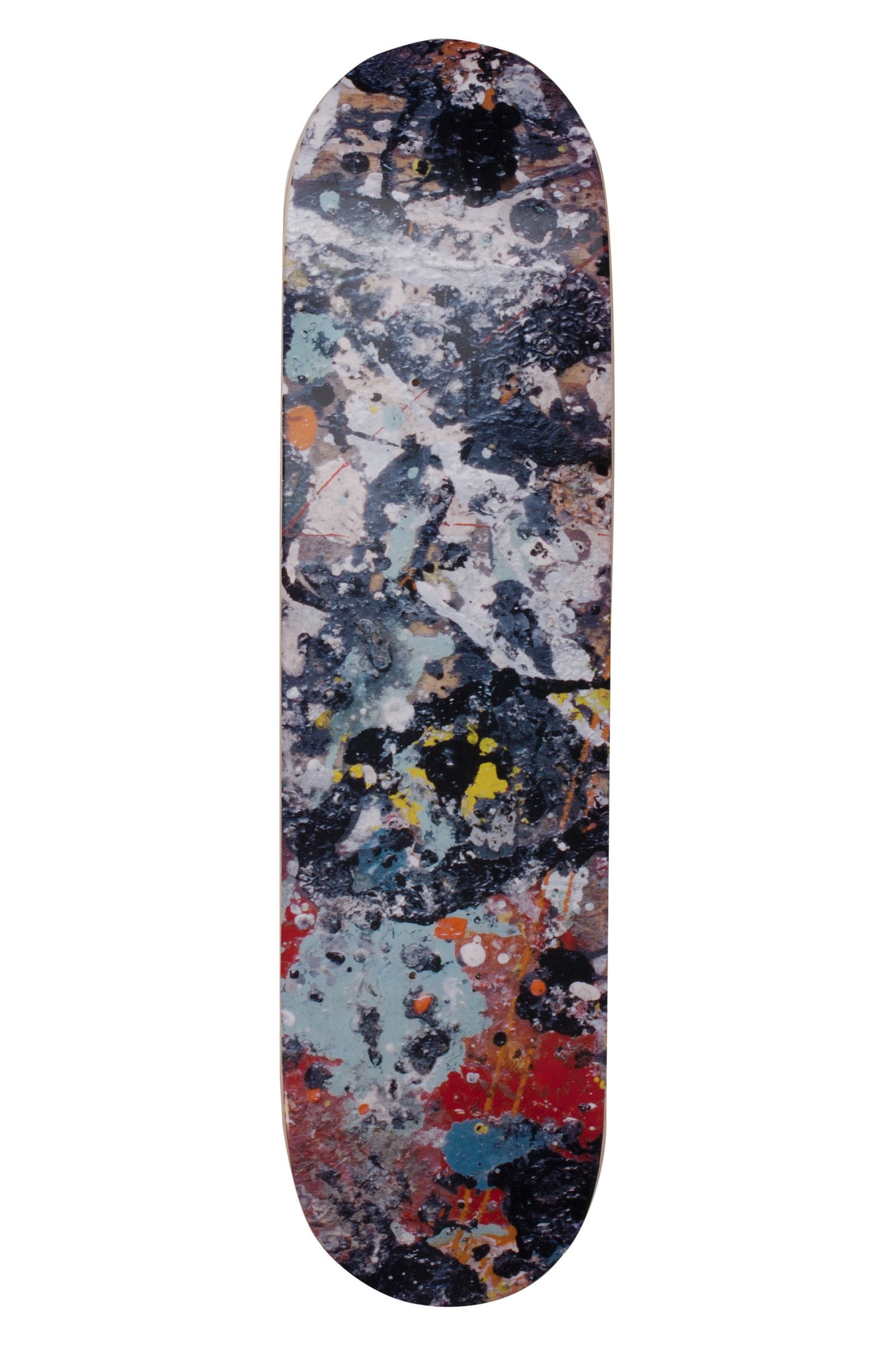 Jackson Pollock Skateboard deck 2017: Jackson Pollock Skateboard deck 2017 Dimensions: 31 H x 8 W in. Screen print on skateboard deck