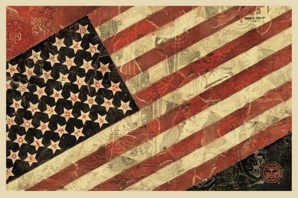 Shepard Fairey Flag ca. 2016