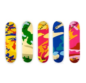 Andy Warhol Camouflage (set of 5 skateboard decks) 2007