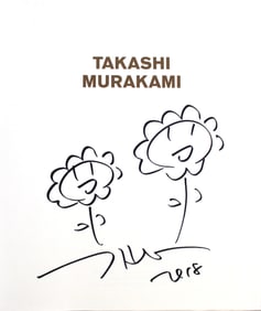 Takashi Murakami Double Flowers original drawing 2018