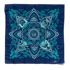 Shepard Fairey Untitled (SIGNED Bandana) 2020