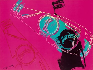 Andy Warhol Perrier (Pink) 1983
