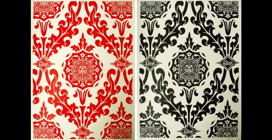 Shepard Fairey Parlor Pattern set of 2 2010