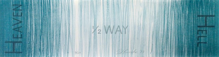 Ed Ruscha Untitled (Hell 1/2 Way Heaven promo) 1988