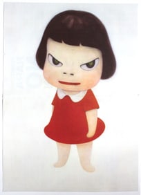 Yoshitomo Nara Girl in Red Dress