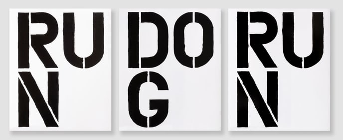 Christopher Wool RUN DOG RUN 1989