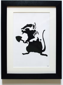Banksy Rat Stencil (designed by Banksy for Bizarre Magazine) 2002