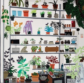 Jonas Wood Large Shelf Still Life poster 2017