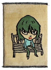 Yoshitomo Nara Boy on Bench Tapestry ca. 2008