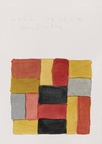 Sean Scully Wall Yellow (Myanmar) 2021