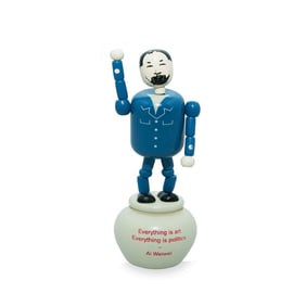 Ai Weiwei Push Up Wood Figure ca. 2016