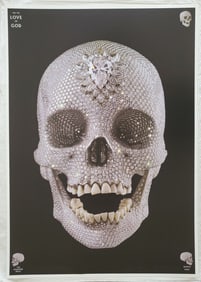 Damien Hirst For the Love of God poster 2012