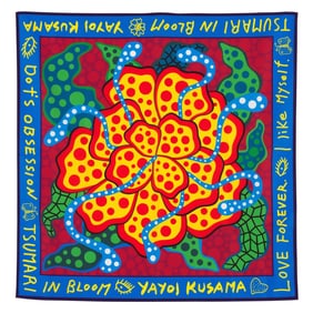 Yayoi Kusama - Tsumari in Bloom Wrapping cloth, 2018