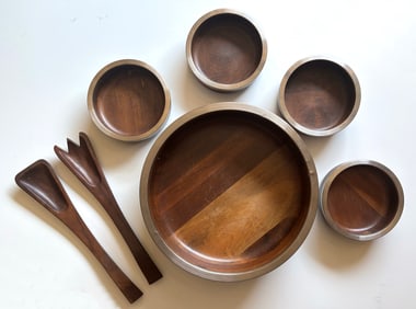 Jean Dobre Brazilian Jacaranda tableware set, 2004