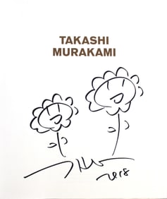 Takashi Murakami Double Flowers original drawing 2018